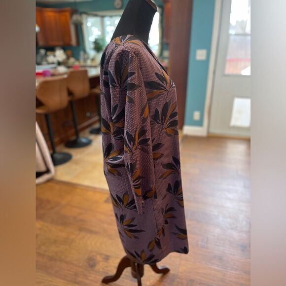 Essentiel Antwerp 3/4 Sleeve Dress - Purple Floral Print, Size 40 NWT - Picture 2 of 5
